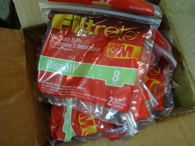 lot 79 image: NEW Qty 6 3M Filtrete Vacuum Belts Various for Bissel 8