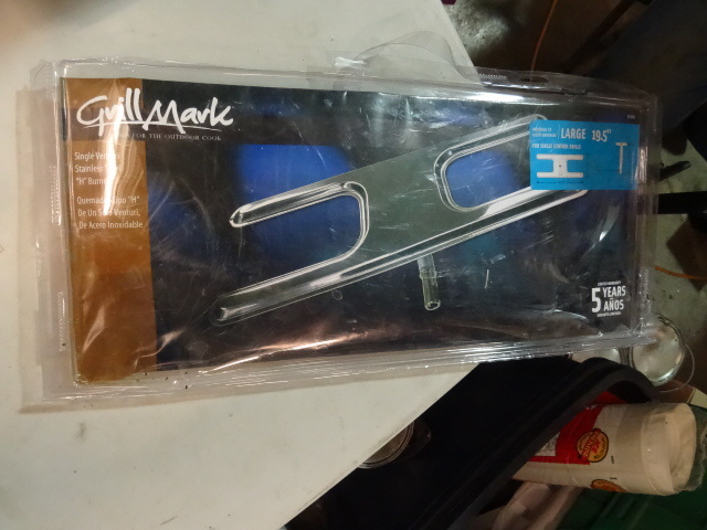 lot 83 image: NEW Grill Mark H Style replacement Grill Burner 19.5 in Universal Fit Retail $40