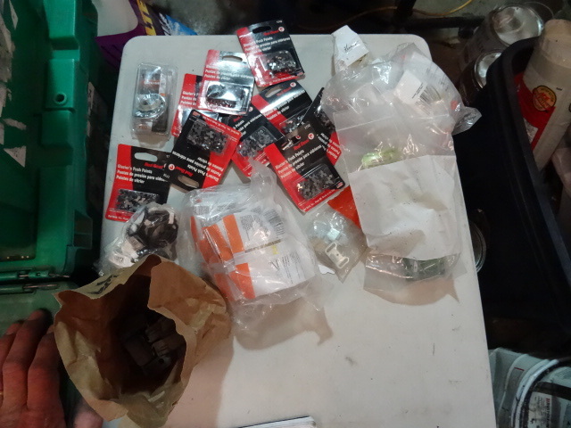 lot 87 image: NEW LARGE HARDWARE LOT Incl. Glazing Points, Rod Holders, Picture Frame Hooks, and MORE  Retail over $50