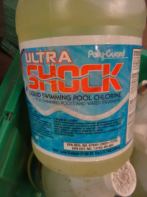 lot 152 image: NEW POOL LOT Qty 7 Gallons Ultra Shock plus Qty 4 quarts Filter Cleaner