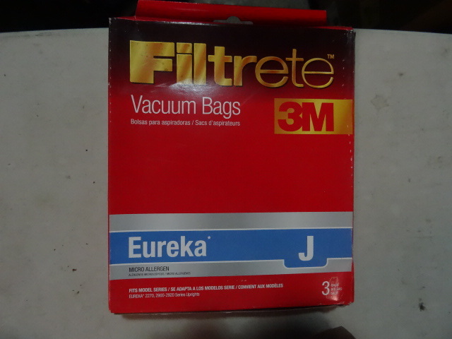 lot 163 image: NEW Qty 4 packs 3M Filtrete Vacuum Bags for Eureka J
