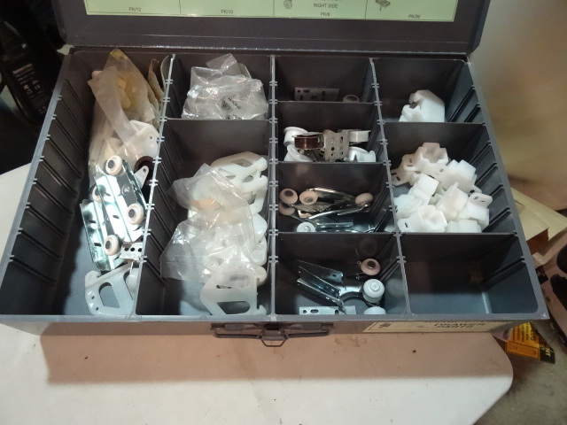 lot 170 image: NEW ENTIRE BIN DRAWER of Cabinet and Drawer Parts  BIN INCLUDED.