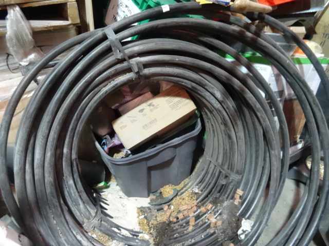 lot 190 image: NEW Roll PVC Irrigation tubing 1 in 160 psi approx 100 ft