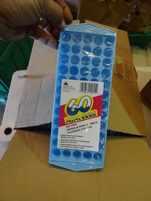 lot 2 image: NEW Box Qty 25 Mini Ice Cube Trays. Each tray makes 60 mini cubes. Ideal for use in blenders