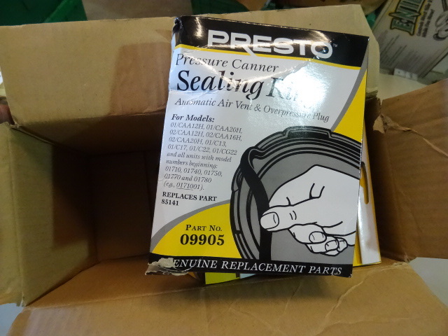 lot 10 image: NEW Qty 4 Presto Pressure Canner Sealing Ring Replacement part # 09905  Retail $48