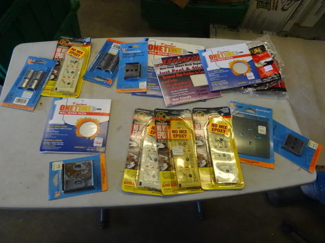 lot 19 image: NEW Large Lot Scraper Blade Replacements, 4 x No Mix Epoxy and Wall Repair Patches  Retail over $50
