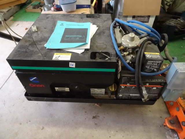 lot 26 image: Onan Mode 6TGHAA4225IC Generator.