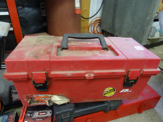 lot 75 image: Plastic Tool Box with Inner Tray