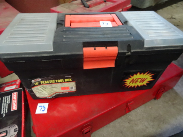 lot 77 image: Plastic Tool Box with Inner Tray