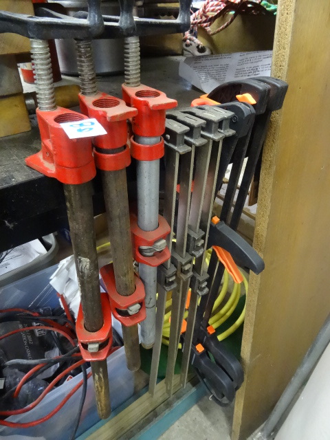 lot 80 image: 10  Misc Bar and Pipe Clamps
