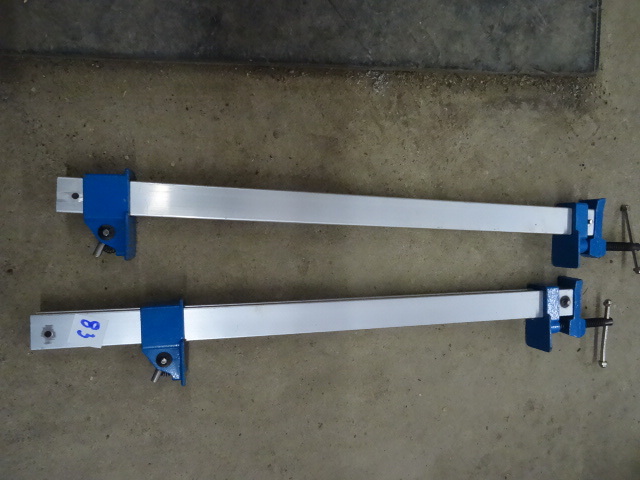 lot 83 image: 2 Aluminum Bar Clamps Qty 2