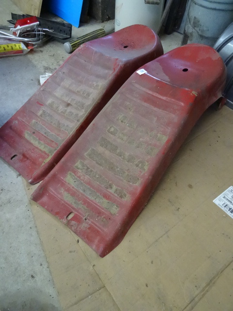 lot 135 image: Pair of Metal Car Ramps