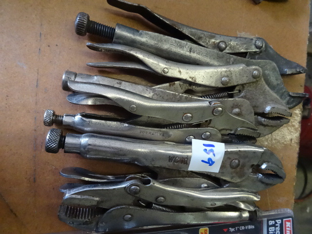 lot 159 image: 5 Vise Grips
