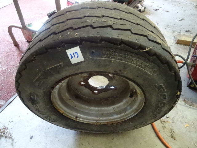 lot 213 image: Spare Trailer Tire, 5 Hole Rim