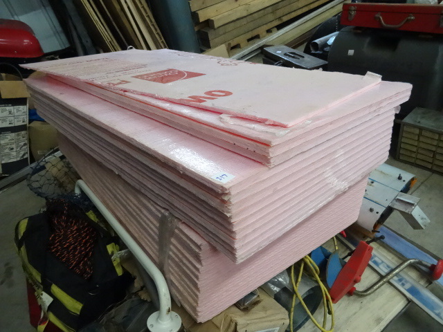 lot 217 image: Sheets of Owens Corning Insulation.