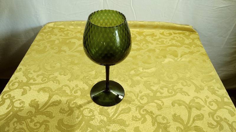 Green Glass Vase