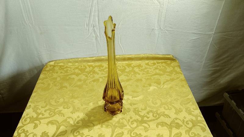 Amber  Glass Vase