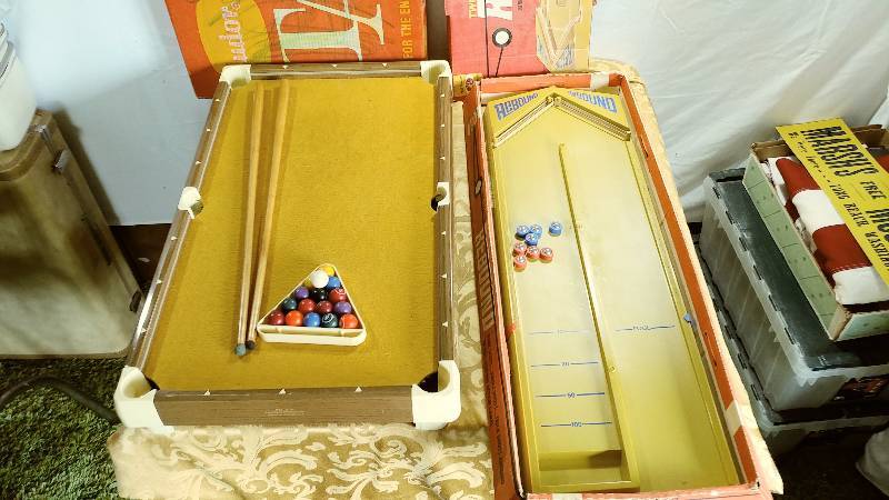 Vintage Miniature Pool & Rebound Game