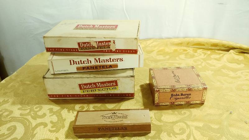 5 Cigar Boxes