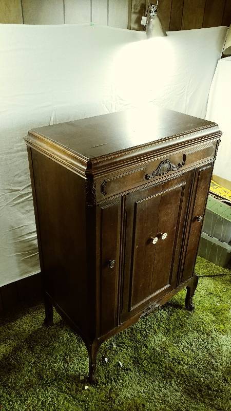 Record Player Converted to a Cabinet