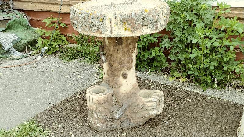 Stump Bird Bath
