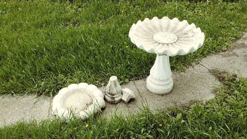 Bird Bath (white)