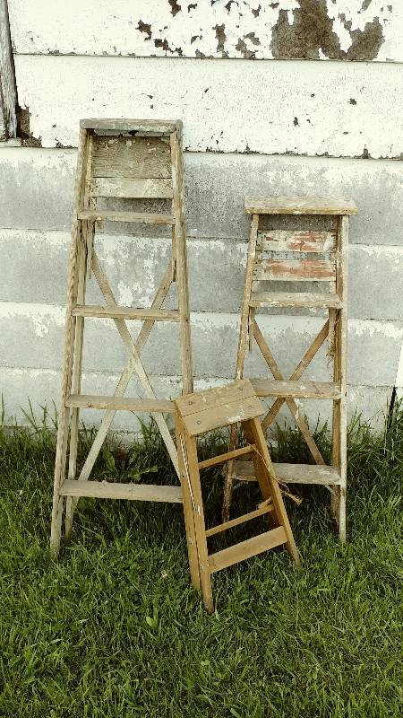 Wood Ladders and Step Stool