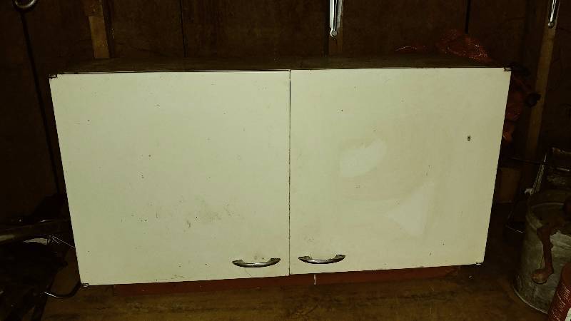 Metal Cabinet and Contents