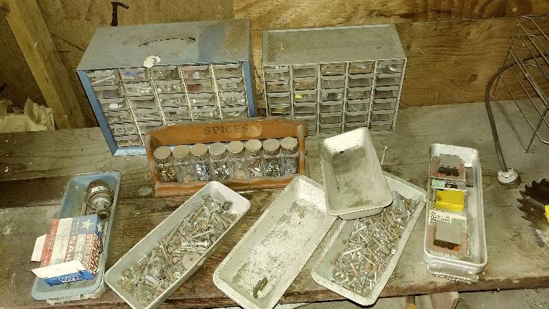 Parts Organizers and Metal Pans