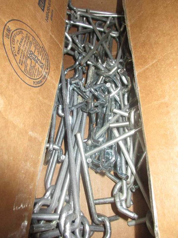 lot 19 image: 62 pieces peg board hangers