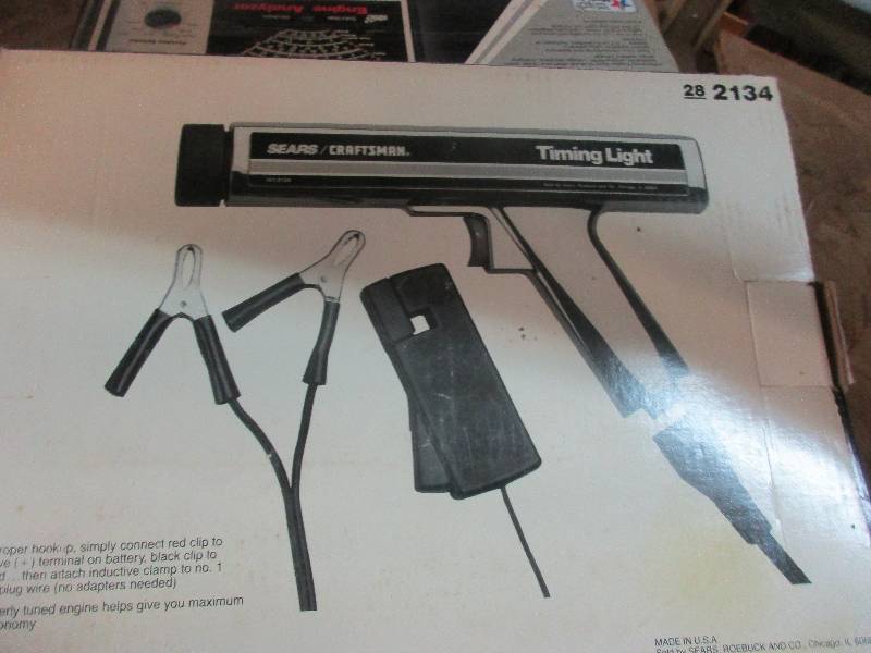 lot 68 image: new in box engine analyzer and timing light