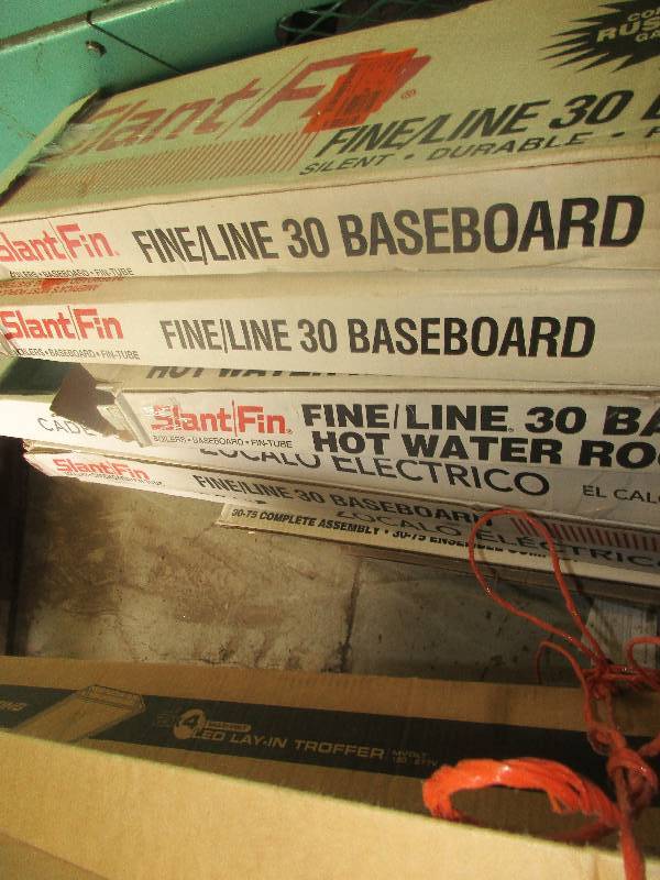 lot 76 image: 7 baseboard heaters 2 baseboard heater enclosures
