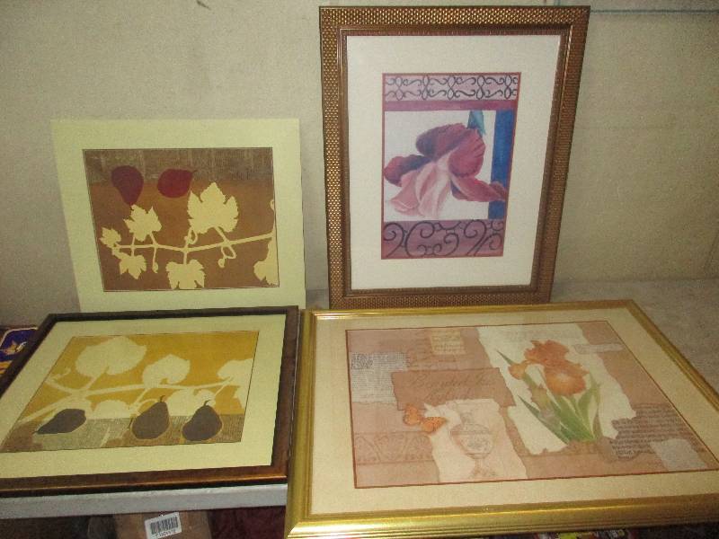 lot 90 image: 4 pieces of art