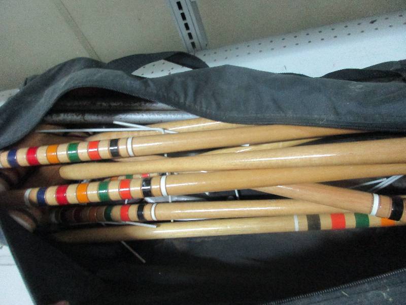 lot 143 image: croquet set