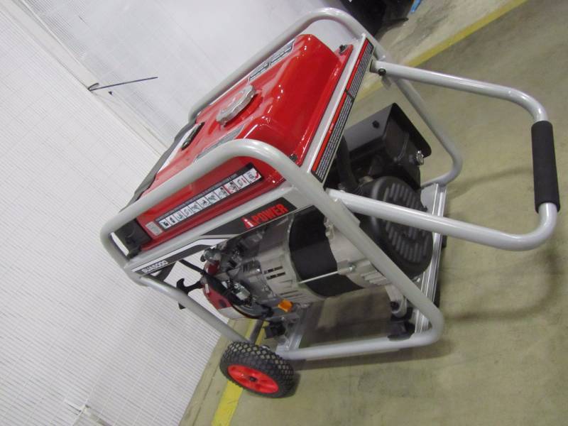 lot 8 image: A-iPower 5,000-Watt Gasoline Powered Portable Generator
