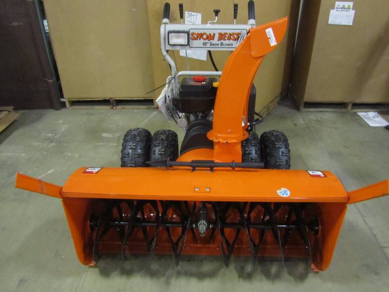 lot 27 image: Beast 45 in. Commercial 420cc Two-Stage Electric Start Gas Snow Blower