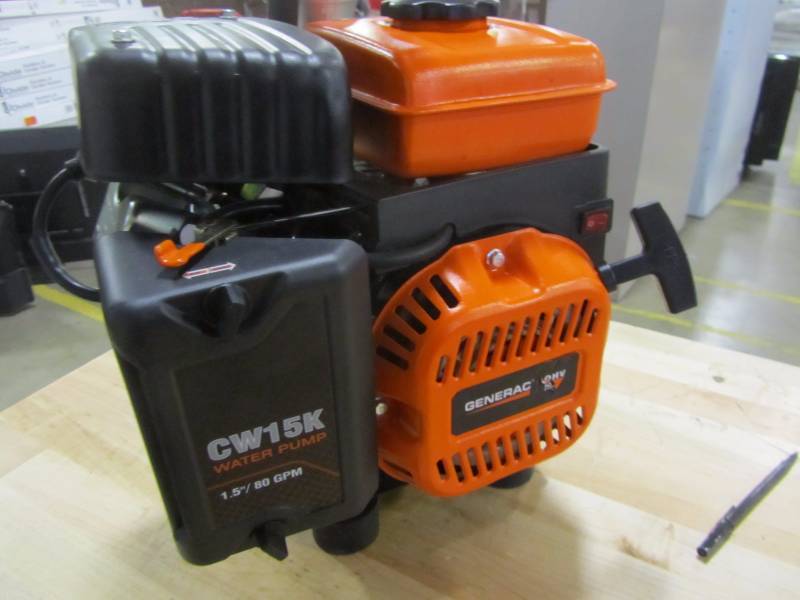 lot 46 image: Generac 3 HP 1.5 in. Gas Powered Clean Water Pump (no hose kit)