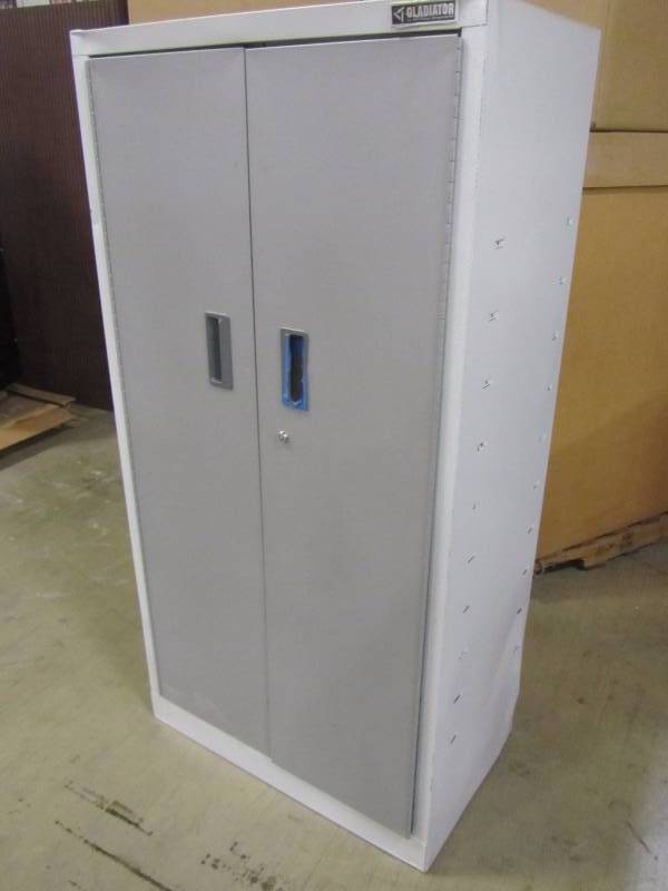 Gladiator Premier Series Pre-Assembled 66 in. H x 30 in. W x 18 in. D Steel Rolling Garage Cabinet in Everest White