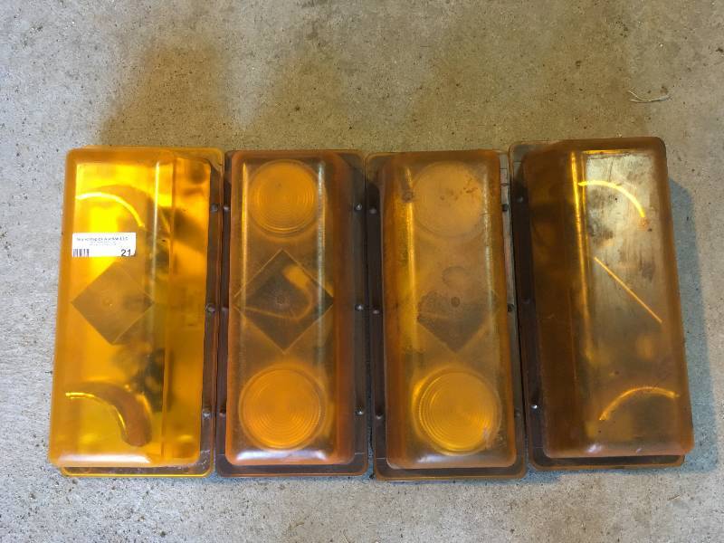 (4) Orange Safety Truck Lights