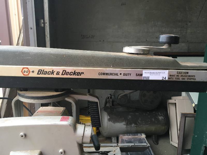 Commercial Black & Decker Saw, Adjustable Blade, & Bevel Scale