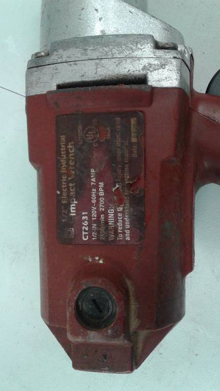 lot 17 image: 12 Electric Industrial Corded Imact Wrench NOT WORKING