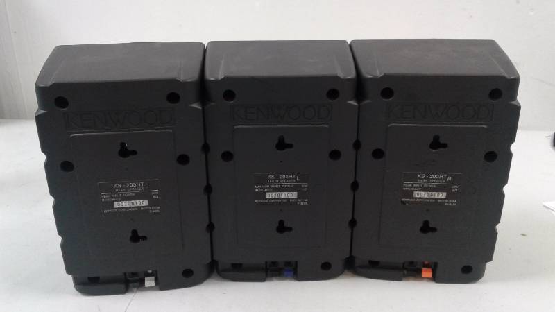 lot 43 image: Lot of 3 Kenwood Speakers - TESTED WORKS