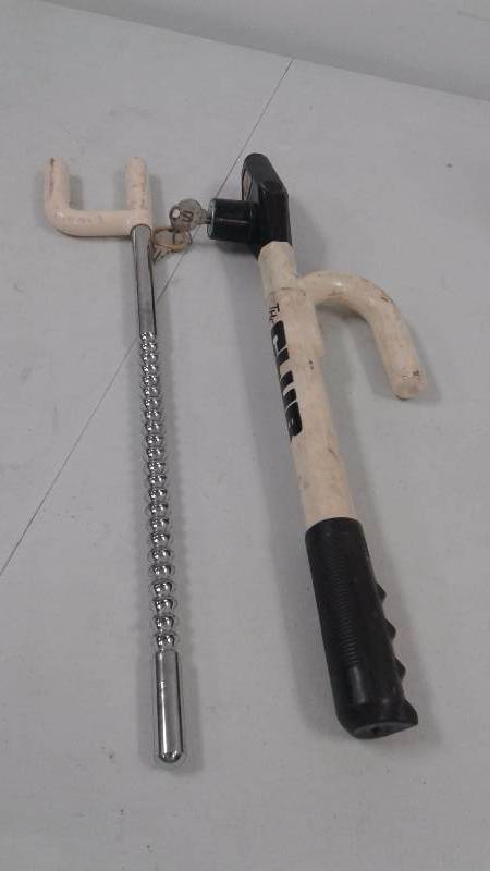 lot 50 image: Pair of Steering Wheel Locks with Keys
