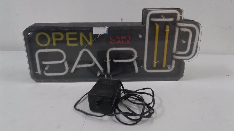 lot 54 image: Neon Bar Sign - BROKEN