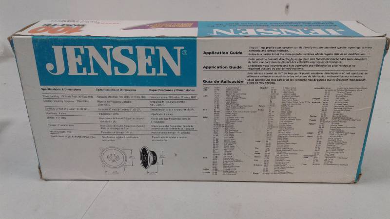 lot 75 image: Jenson 100w Speakers - UNUSED