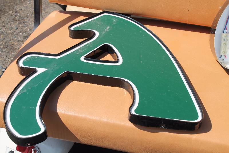 lot 43 image: Channel Letter A Green