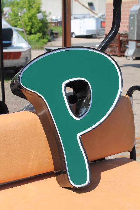 lot 44 image: Channel Letter P Green