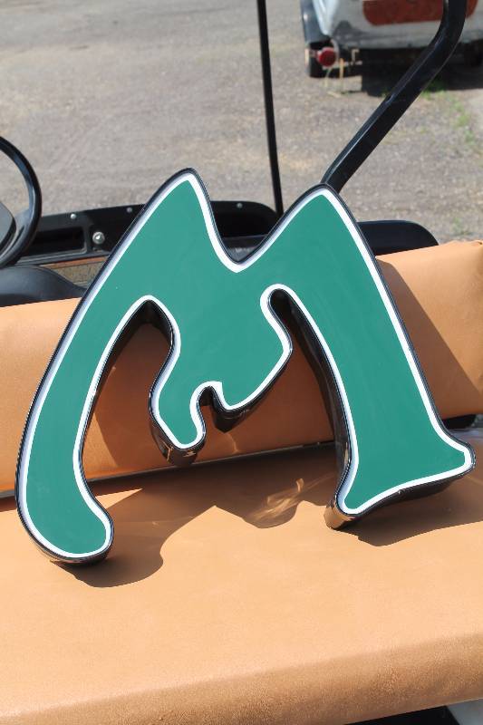 lot 47 image: Channel Letter M Green