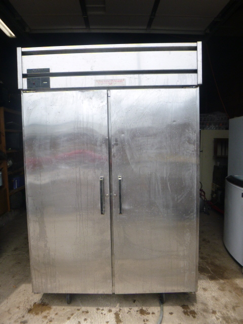 Glenco 2 Door Stainless Steel Refrigerator