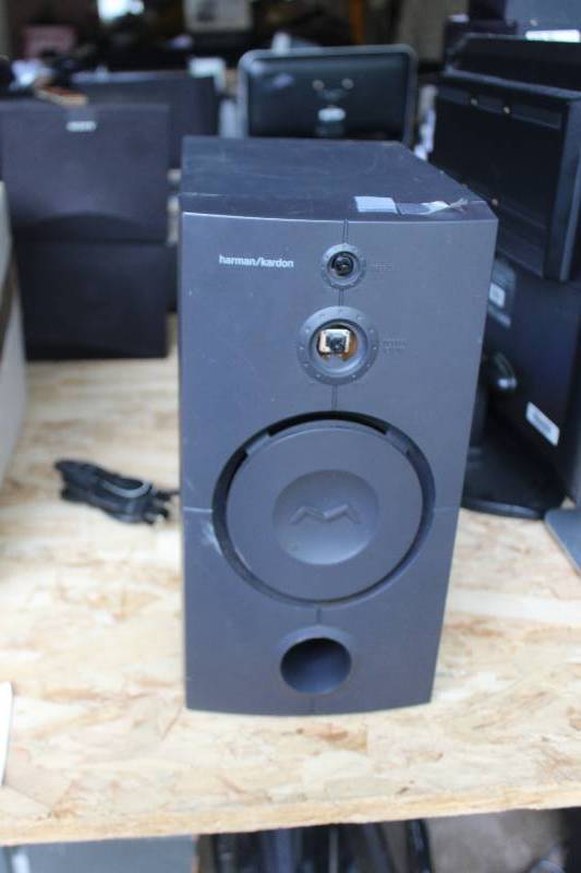 lot 74 image: Harmon Kardon 3-Piece System w Subwoofer And Satellite
